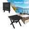 Outdoor Folding Side Table Foldable Weather-resistant Hdpe Adirondack Table